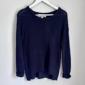 Vintage Havana, Long Sleeve Sweater with Detailed/Beaded Elbows - Sz Small